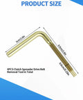 4 Piece Clutch Drive Belt Removal Tool Kit For RZR XP Turbo RZR 4 XP Turbo RS1 And Ranger XP 1000 Models, brass tool dimensions
