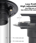 Matte Black 4 Inch Square Shower Drain With ABS Flange For 2 Or 3 Inch Pipe No Fuss Easy Install Low Profile Floor Drain Kit