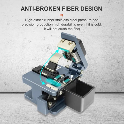 Dope Pro Grade Fiber Cleaver For FTTH Splicing With CNC Aluminum Body Auto Return mechanism and anti-broken fiber design