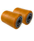 Toyota 8HBW23 Electric Pallet Jack Load Wheel Replacement Set Heavy Duty Polyurethane Coated Carbon Steel Wheels 2 Pack