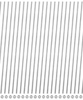 All In One 304 Stainless Steel Threaded Rods And Studs Kit with 11.8 inch rods and 24 nuts, arranged neatly on white background