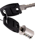 18mm Lock Cylinder For Furniture, Office And Cabinet Cam Locks With Folding Keys, Replaceable Metal Core, S1003 close-up view