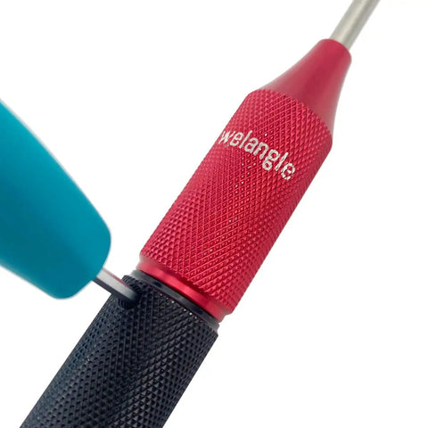 Close-up of Thumb Turn Bypass Tool Pro Grade Multipurpose Locksmith Essential Stainless Steel Construction With Hex Wrench Included