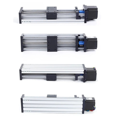 Beefy 100 200 300mm CNC Ball Screw Linear Actuator with Nema 23 Stepper Motor, ball screw rail, linear guide slide
