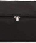 Heavy Duty Smooth Rolling Electronic Drum Case With Thick Foam Padding And Weather Resistant Cover For Road Ready Gig Hauling and Kick Ass Gear Protection Measuring Thirty Eight Inches, black fabric exterior.