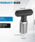 Premium Alloy Steel Spring Loaded Pull Pins knob dimensions 12.7mm bore, 25mm handle, designed for workshop equipment.