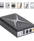 10400mAh Mini UPS Battery Backup With Dual Inputs Uninterruptible Power Supply For Security Cameras And Routers