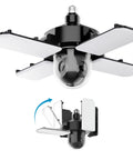 Smart Garage Ceiling Light With Camera And WiFi Security, 12,000 Lumens Dimmable LED, adjustable design, E26 base shown