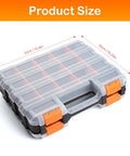 Double Sided Plastic Tool Box With Removable Dividers For Beads Screws Nuts Nails Bolts And Crafts A Handy Hardware Organizer