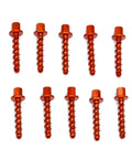 Orange Aluminum Tapping Screw Bolt Kit For KTM Husqvarna And Husaberg Dirt Bikes From 125 To 1290 SX XC EXC And More Anodized