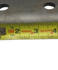 Beefy U-Bolt Kit For Trailer Axles Five Eighths Inch By Four Inch By Eight And A Half Inch With Tie Plates And Nuts, Easy Install For Securing Axles To Two Inch Wide Leaf Springs. steel tie plate measured with tape