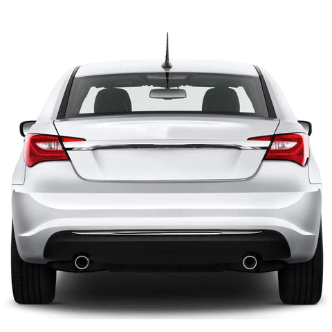 Rear view of Chrysler 200 with 8 Inch Rubber Car Antenna For Chrysler 200 2011 2014 Car Wash Safe Internal Copper Coil Mast Replacement