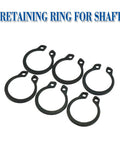 Top Shelf C Type Retaining Ring Circlips External Shaft Locking Rings For M22 Metric Hardware Heavy Duty Steel 7 pieces