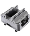 Beefy Industrial Locking Pliers Vise Featuring A Zero Plate Quick Swap Fixture And Flat Jaws for precise clamping and machining tasks.