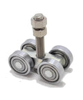 Beefed Up Heavy Duty Sliding Door Hanging Wheel For Industrial And Warehouse Use Orbital Track Bearing Up To 450Kg Smooth Pulley System Built For Tough Rust Resistant Performance And Easy Installation