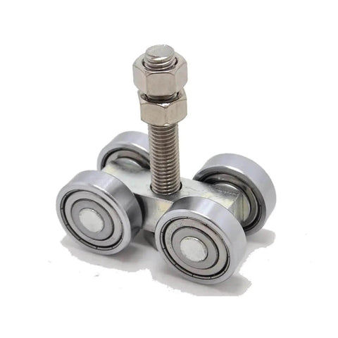 Beefed Up Heavy Duty Sliding Door Hanging Wheel For Industrial And Warehouse Use Orbital Track Bearing Up To 450Kg Smooth Pulley System Built For Tough Rust Resistant Performance And Easy Installation