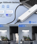 Super Handy Rechargeable Dimmable Motion Sensor Led Lights For Under Cabinet And Step Lighting with charging cable