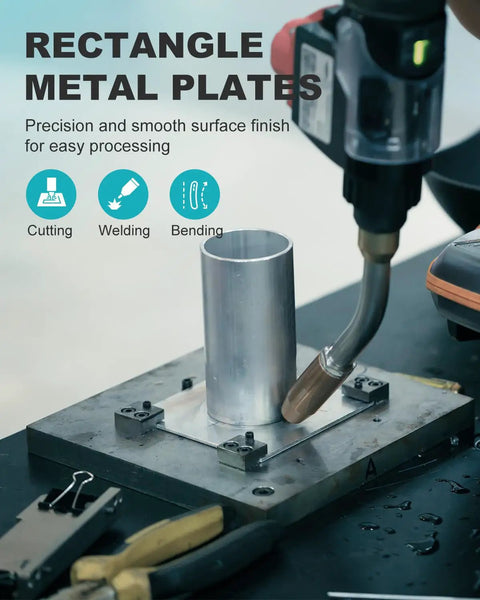 Two Pack 20 Gauge Steel Sheet Metal 12 By 6 Inch Cold Rolled Plate flat sheet welded to tube for fabrication