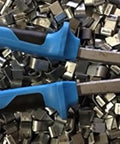Heavy Duty J Clip Pliers With 2 Lbs J Clips Forged Steel Construction Comfort Blue Handle on metal clips