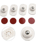 Four Pack Slick Rolling Ball Casters For Plastic Storage Boxes And Totes With Durable Hybrid Or Solid Build For Fast Easy Mounts.