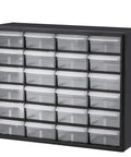 24 Drawer Plastic Storage Cabinet For Garage Organization And Small Parts Beads Bricks Tools Makeup And Crafts, Heavy Duty Organizer