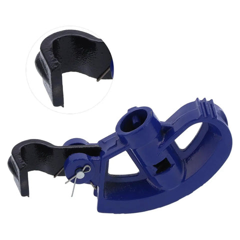 Heavy Duty Fan Shaped Pipe Bender For Accurate PVC And Galvanized Tube Bending showing blue manual tube bender with nodular cast iron features.