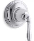 Devonshire 1-Handle Lever Volume Control Valve Trim in Brushed Nickel for Modern Bath Faucets, showing elegant brushed finish