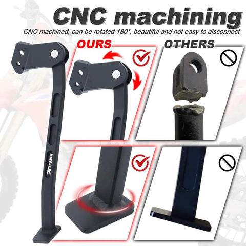 Dirt Bike Kickstand Side Stand For Honda CRF450R 2019 To 2026 CRF250R 2019 To 2026 CRF250RX 2024 CRF450RWE 2024 6061 Aluminum
