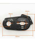 Skateboard Motor Mount Bracket Guard Cover For 53 And 63 Motors, Fits 160mm, 6 Inch, And 8 Inch Wheels with dimensions