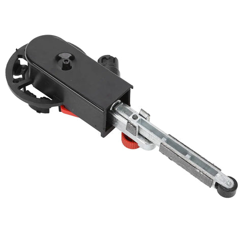 Heavy Duty Belt Grinder Sander For Woodworking Metal Polishing Multifunctional Durable Tool Attachment with adjustable guide.