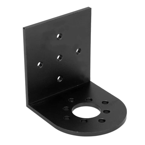 CNC Aluminum Motor Mount L Shape For 4082 And 5055 RC Motors, 25mm And 30mm Hole Distance, Beefed-Up Black Upgrade For RC Cars With Precision Machining And Secure Fit black L-shape mount