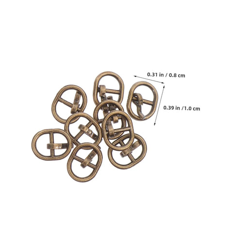 150 Pieces Mini Belt Fasteners Alloy Buckles For Sewing Crafts Small Metal Buckles With Single Prong