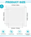 Heavy Duty 2 Pack Self Adhesive Access Panel For Drywall Six By Six Inch Square Vented Wall Hole Cover dimensions diagram