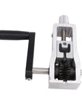 Rock Solid Manual Electric Drill Driven Wire Stripper Machine showing the hand crank and aluminum alloy frame for cable removal.