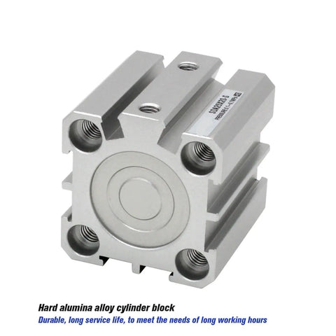 SDA50 Air Pneumatic Cylinder Double Acting Compact Linear Actuator With 5 To 100 mm Stroke Aluminum Block