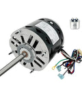 Half Horsepower Blower Fan Motor With 1075 RPM And Three Speed Settings 115 Volt Includes Ten Microfarad Capacitor 370V
