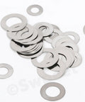 304 Stainless Steel Flat Washer Set, 175 Piece Assortment in 6 Sizes M4 M5 M6 M8 M10 M12, ultra thin washers