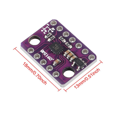 4 Pack GY BMI160 6DOF 6 Axis Sensor Module Gravity Sensor Accelerometer Gyroscope With I2C And SPI 3 To 5V Low Power Compact Inertial Measurement Unit For Mobile Projects, purple PCB 18x13mm