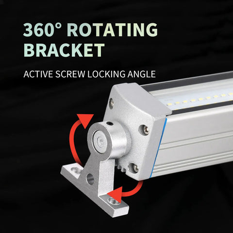 Close-up of 360° rotating bracket on LED Machine Light 20W IP67 Explosion Proof Light For CNC Machines And Lathe