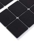 Nonslip 12 Pack Rubber Feet Pads For Furniture And Appliances, 1.8 Inch Black Self-Adhesive Floor Protectors, texture close-up