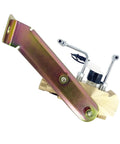 Heavy Duty Brass Brake Proportioning Valve For Disc Front And Drum Rear Setup Mount Bracket And Connector Kit top view with hoses