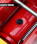 Close-up of a Six Pack Rubber Oil Filler Plug installed in an 8mm hole on a hydraulic jack system.