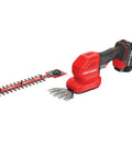 V20 4 Inch Cordless Handheld Grass Trimmer And 8 Inch Mini Hedge Trimmer Kit with battery and charger, 2-in-1 shear and trimmer