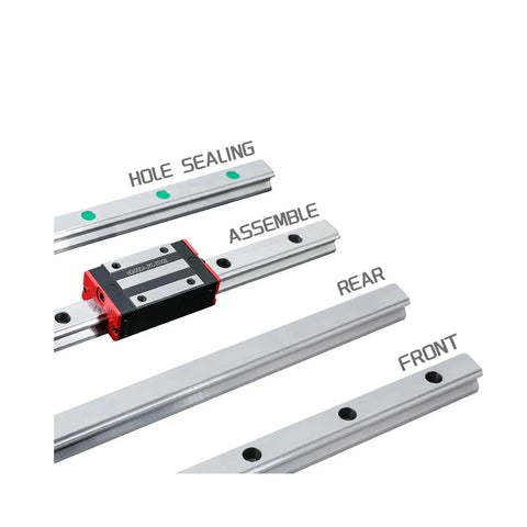 Heavy Duty Linear Motion Guide Rails And Sliders 200 To 500mm HGR20 DIY Automation Kit, aluminum rail and carriage