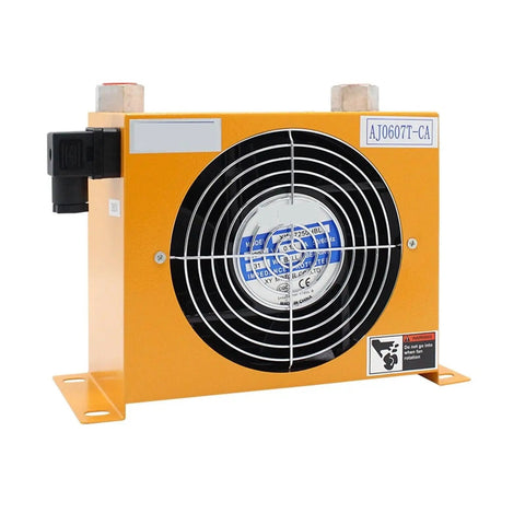 Heavy Duty Oil Cooler For CNC Hydraulic Systems, 30 Liters Per Minute Flow, 1.1KW Cooling Capacity, Heat Exchanger Radiator, DC12V