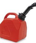 Portable 1.5 Gallon Gas Can With Transfer Hose And Nozzle For Gas And Diesel Anti Spill Design And Child Resistant Cap