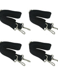 Four Pack Bimini Top Straps For Boats, Adjustable Marine Straps 28 To 60 Inches, Heavy Duty Stainless Steel Hardware