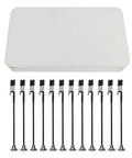Must Have Magnetic Helping Hands 12 Pcs Bendable Alligator Clips with steel holder base and clips for soldering projects.
