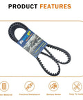 Heavy Duty Aramid Rear Drive Belt With 136 Teeth And 1.5 Inch Width For Harley Tour Models Like Electra Glide Flht Fxr 1985 To 1996 in rubber material.