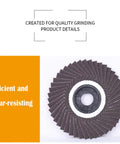 40 Grit Zirconia Flap Disc 5 Inch 125mm Industrial Sanding Wheel displayed with quality grinding features